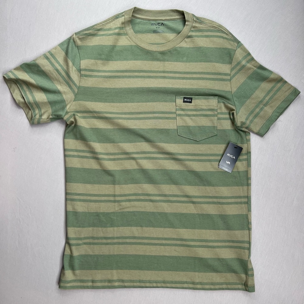 RVCA MALONE STRIPE CREW NECK SHIRT